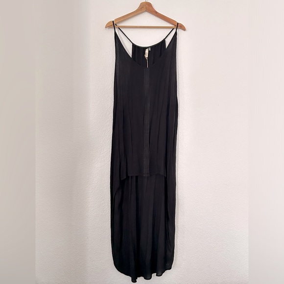 NEW ELAN BLACK BIKINI COVER UP SPAGHETTI STRAP SIZE L - Picture 1 of 6